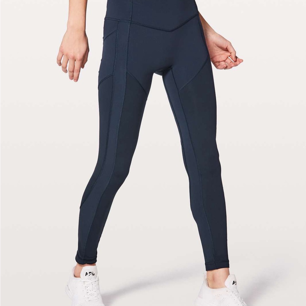 Lululemon All The Right Places 28” Navy Blue Leggings
